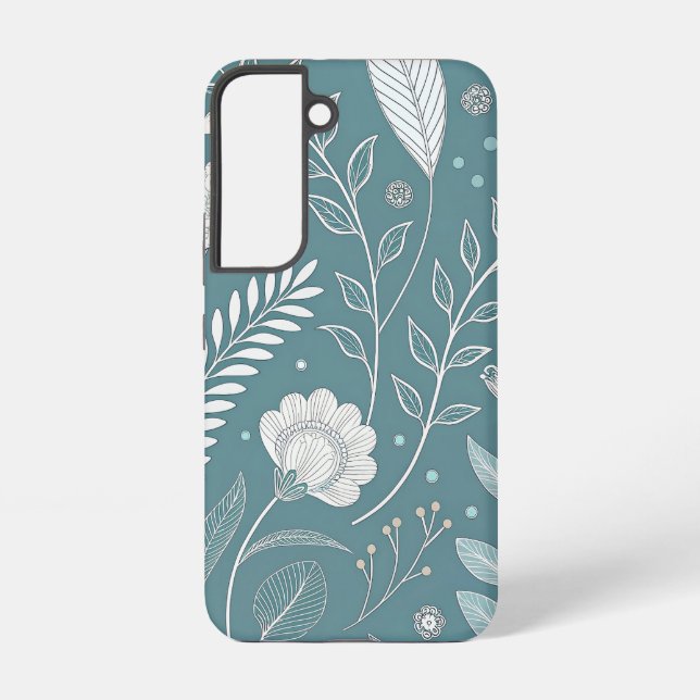 Stylish Floral Abstract Samsung Galaxy S22 Case (Back)
