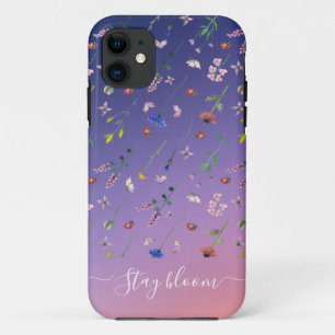 Stylish Floral botanical pattern iPhone Case
