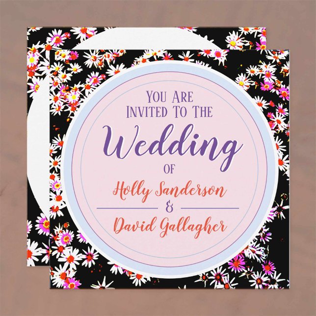 Stylish Floral Design Wedding Day Invitation (Creator Uploaded)