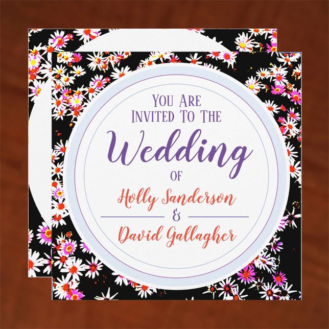 Stylish Floral Design Wedding Day Invitation (Creator Uploaded)