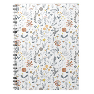 Stylish Floral Fantasy Notebook
