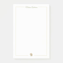 Stylish floral Fleur de Lys Personalised Name