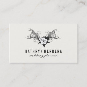 Stylish Floral Modern Design Business Card