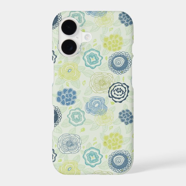 Stylish floral pattern with cute flowers (Back)