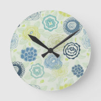 Stylish floral pattern with cute flowers
