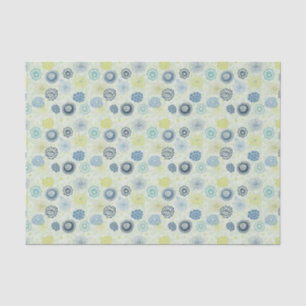 Stylish floral pattern with cute flowers tissue paper