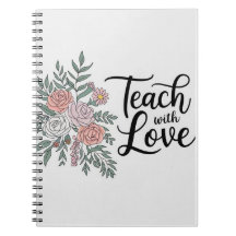 Stylish floral Teacher notebook