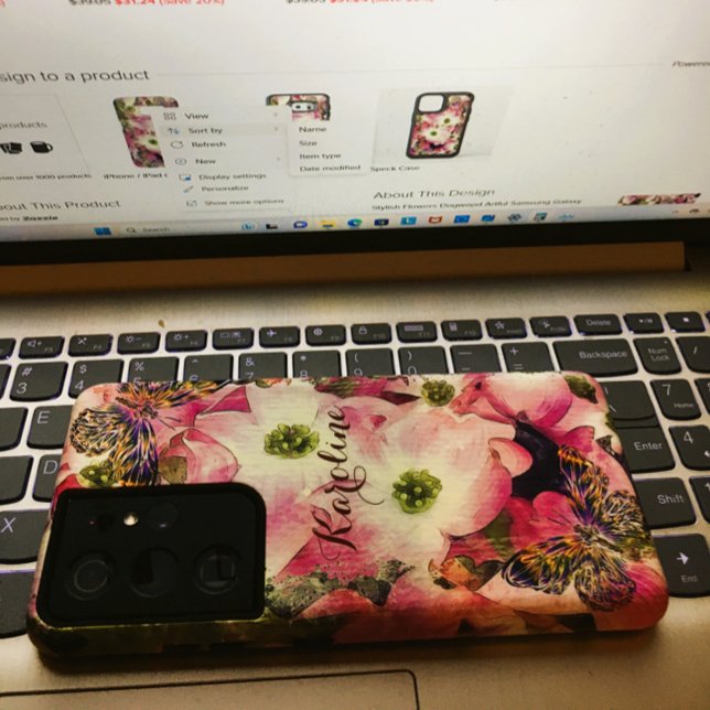 Stylish Flowers Dogwood Artful Samsung Galaxy S21 Ultra Case (Fits cell great / qality product)