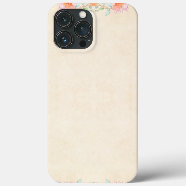 Stylish Flowers Pattern Case-Mate iPhone Case (Back)