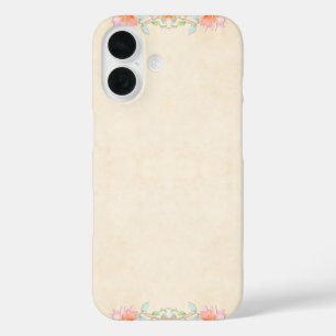 Stylish Flowers Pattern iPhone 16 Case