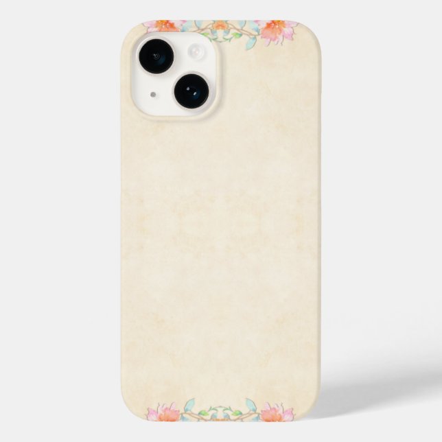 Stylish Flowers Pattern Case-Mate iPhone Case (Back)