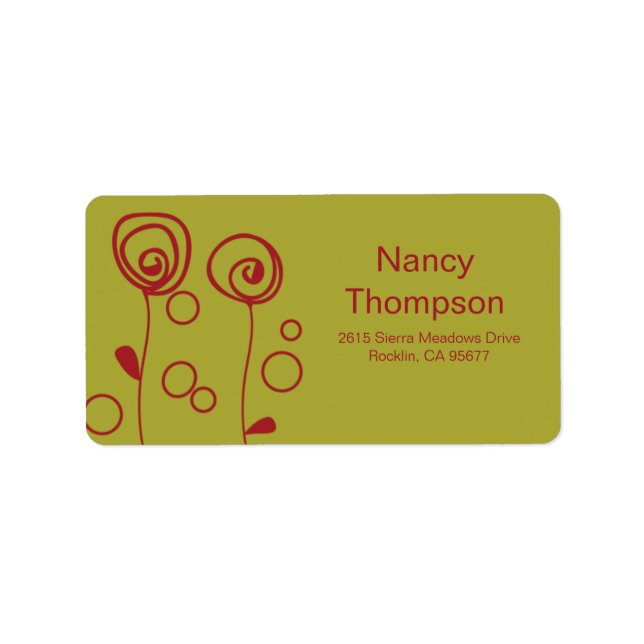 Stylish Flowers - Red Label (Front)