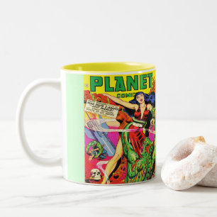 STYLISH FORTIES SCI FI DESIGN Two-Tone COFFEE MUG