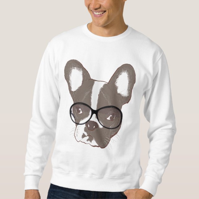 Stylish french bulldog sweatshirt (Front)