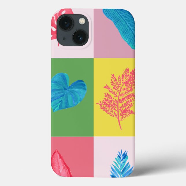 Stylish fun Pink Watercolor Floral Pattern Case (Back)