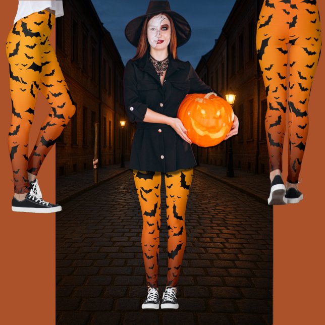 Stylish, Fun & Versatile Spooky Bats Halloween  Leggings (Creator Uploaded)