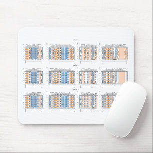 Stylish & Functional Blueprint Mouse Pad
