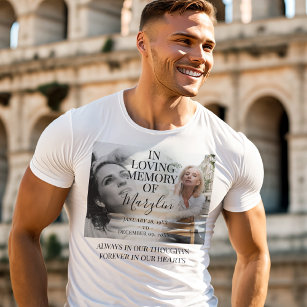 Stylish Funeral Memorial Before & After Photo T-Shirt