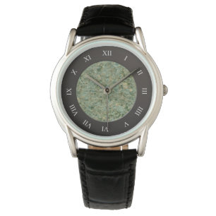Stylish Geology Green Rock Texture Watch