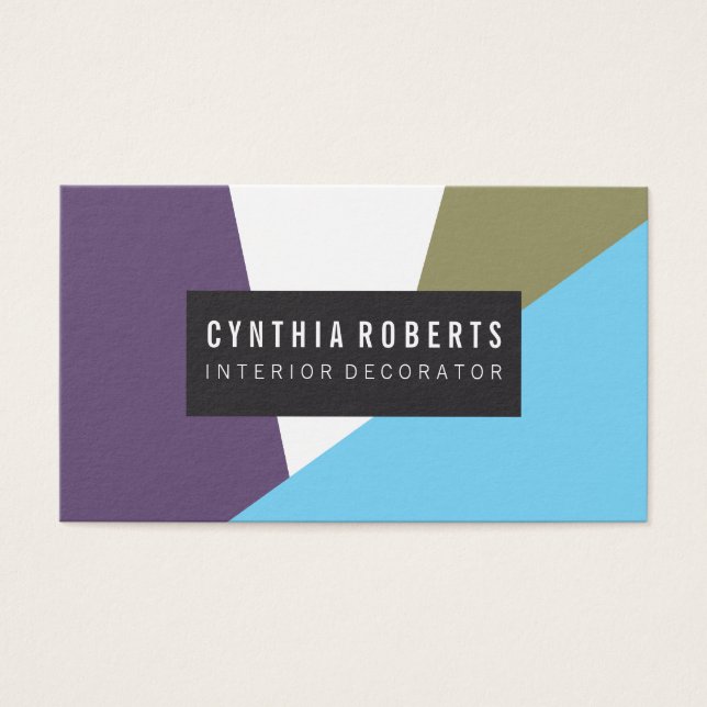 Stylish Geometric Colour Blocks (Front)