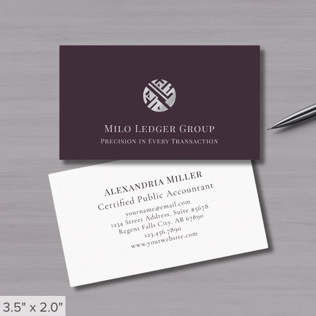 Stylish Geometric Logo Business Card (Creator Uploaded)