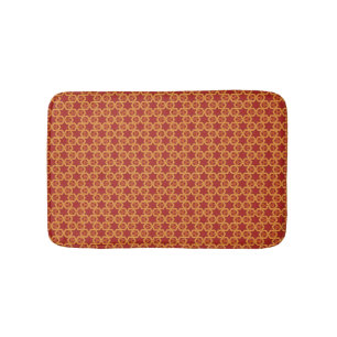 Stylish geometric ornament bath mat