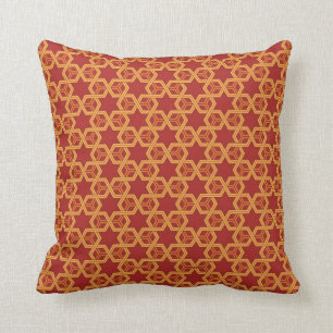 Stylish geometric ornament cushion