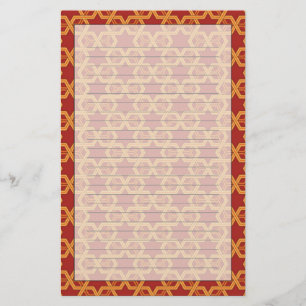 Stylish geometric ornament stationery