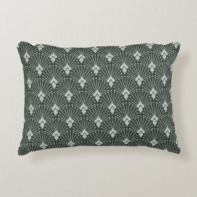 Stylish geometric pattern, art deco.  decorative cushion (Front)