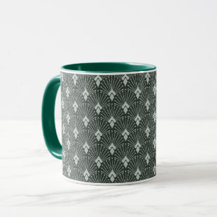 Stylish geometric pattern, art deco. mug
