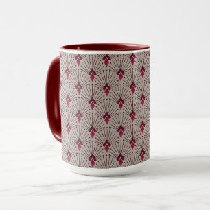 Stylish geometric pattern, art deco. mug