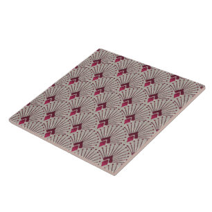 Stylish geometric pattern, art deco.  tile