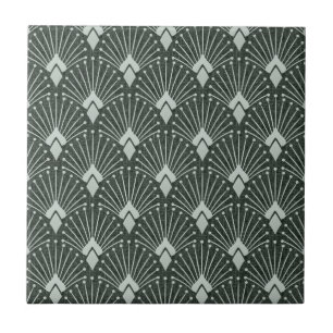 Stylish geometric pattern, art deco. tile