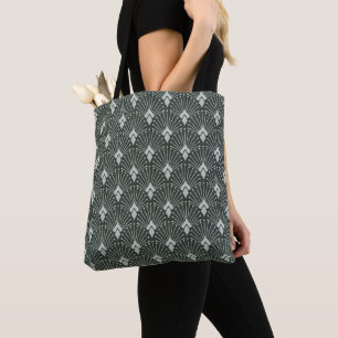 Stylish geometric pattern, art deco. tote bag