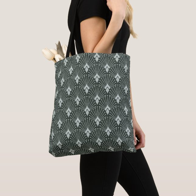 Stylish geometric pattern, art deco.  tote bag (Close Up)