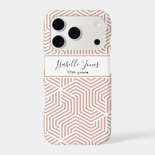 stylish geometric script personalised school   Cas