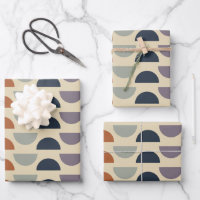 Stylish Geometric Shapes Pattern in Earthy Colours