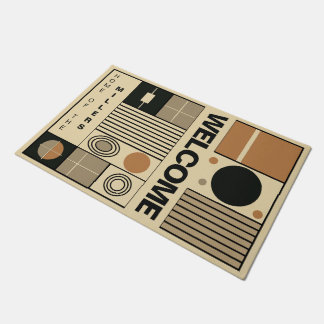 Stylish geometric welcome mat for individualists