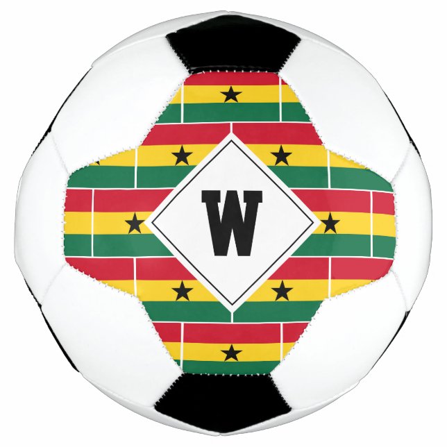 Stylish GHANA FLAG Monogram Soccer Ball (Front)