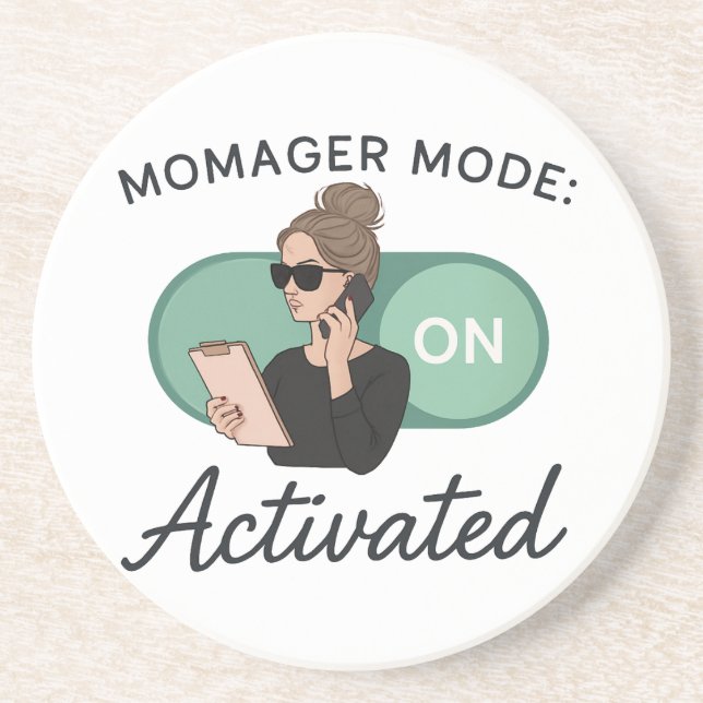 Stylish Gift for Boss Moms Coaster (Front)