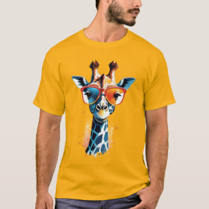Stylish Giraffe Extravaganza T-Shirt
