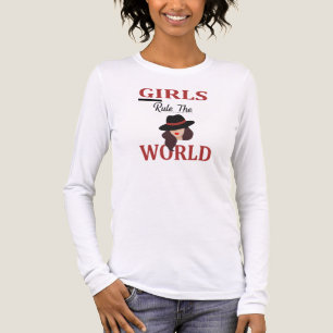Stylish "Girls Rule The World" Feminist Empowermen Tri-Blend Shirt