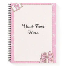 Stylish Girly Pink Note Book Document