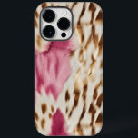 Stylish Girly Pink White Gold Zebra Case-Mate iPhone 14 Pro Max Case<br><div class="desc">Stylish Girly Pink Gold White Zebra</div>