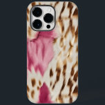 Stylish Girly Pink White Gold Zebra Case-Mate iPhone 14 Pro Max Case<br><div class="desc">Stylish Girly Pink Gold White Zebra</div>