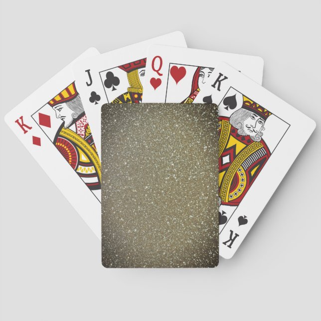 Stylish glitter playing cards (Back)