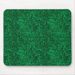 Stylish Glitzy Green Sequin Sparkles Mouse Pad