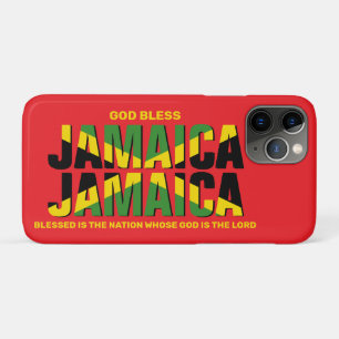 Stylish GOD BLESS JAMAICA JAMAICA Flag Case-Mate iPhone Case