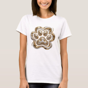 Stylish Gold ABSTRACT ART Design T-Shirt