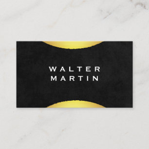 Stylish Gold Accent Business Card
